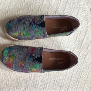 Brand new toms butterfly shoes